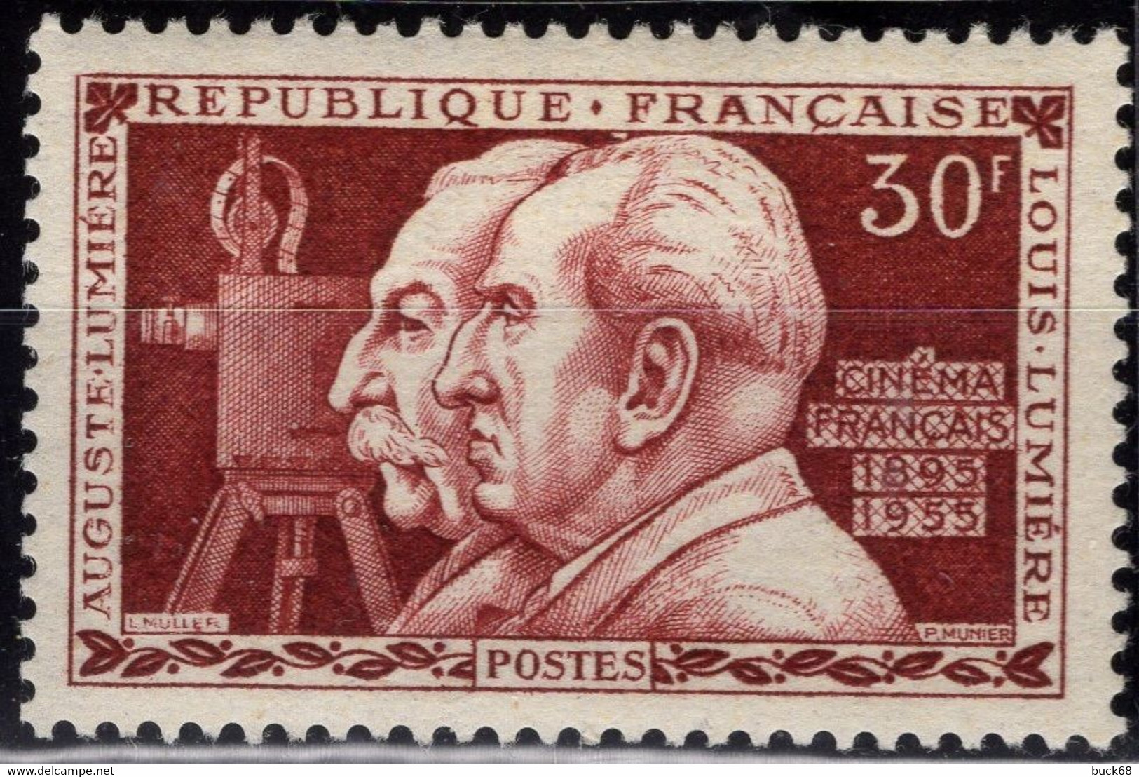 FRANCE 1033 ** MNH Cinématographe Invention Frères Auguste Et Louis LUMIERE Cote 7,50 € [GR] - Altri & Non Classificati