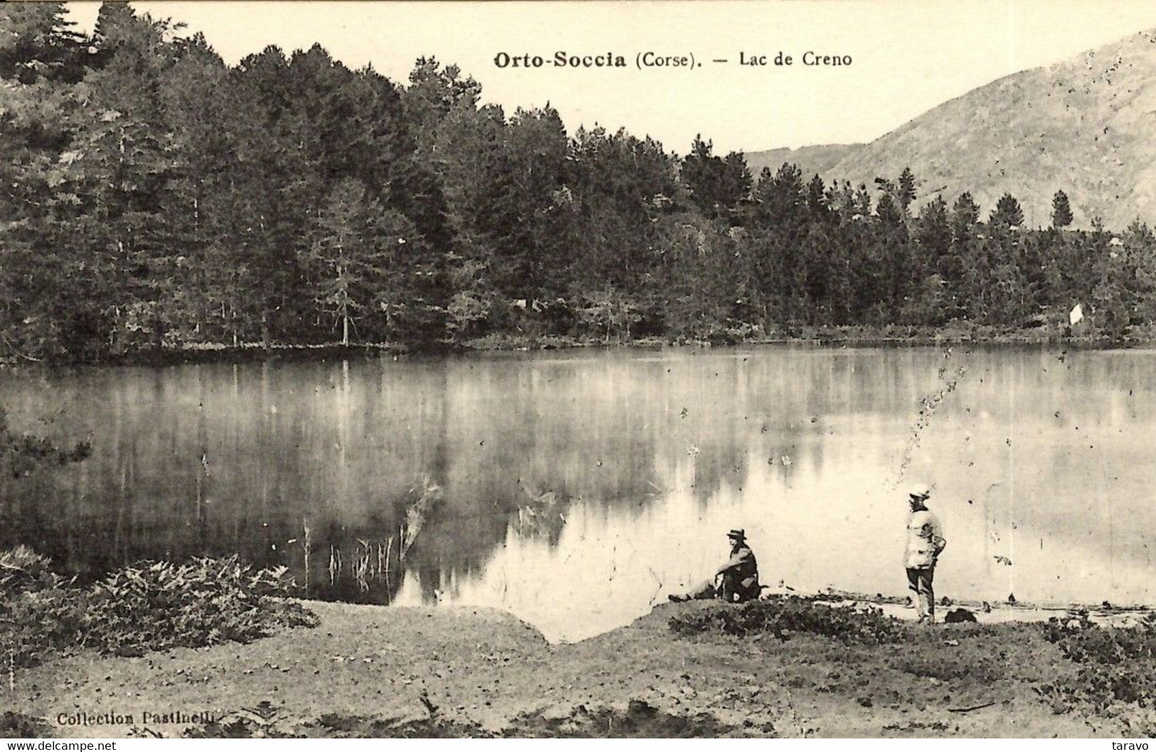 CORSE - Randonneurs Au LAC (boisé) DE CRENO Entre SOCCIA Et ORTO - Coll. Pastinelli - Sonstige & Ohne Zuordnung