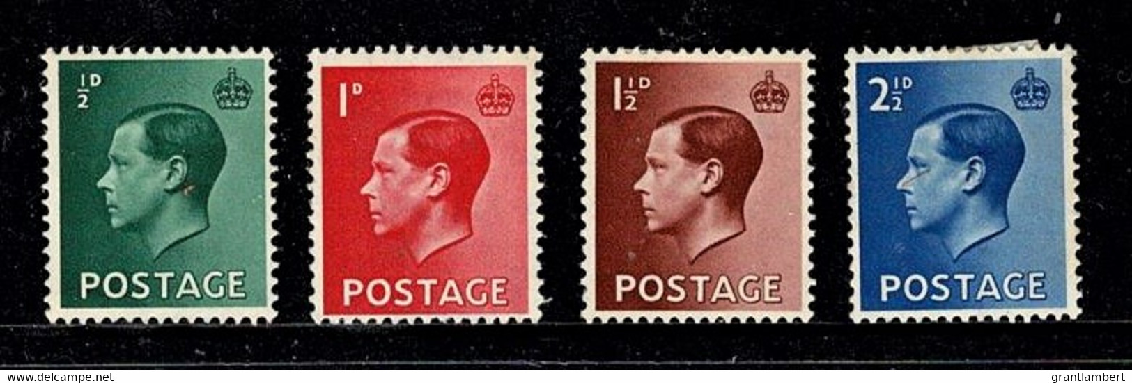 Great Britain 1936 King Edward VIII Set Of 4 MH - Nuovi