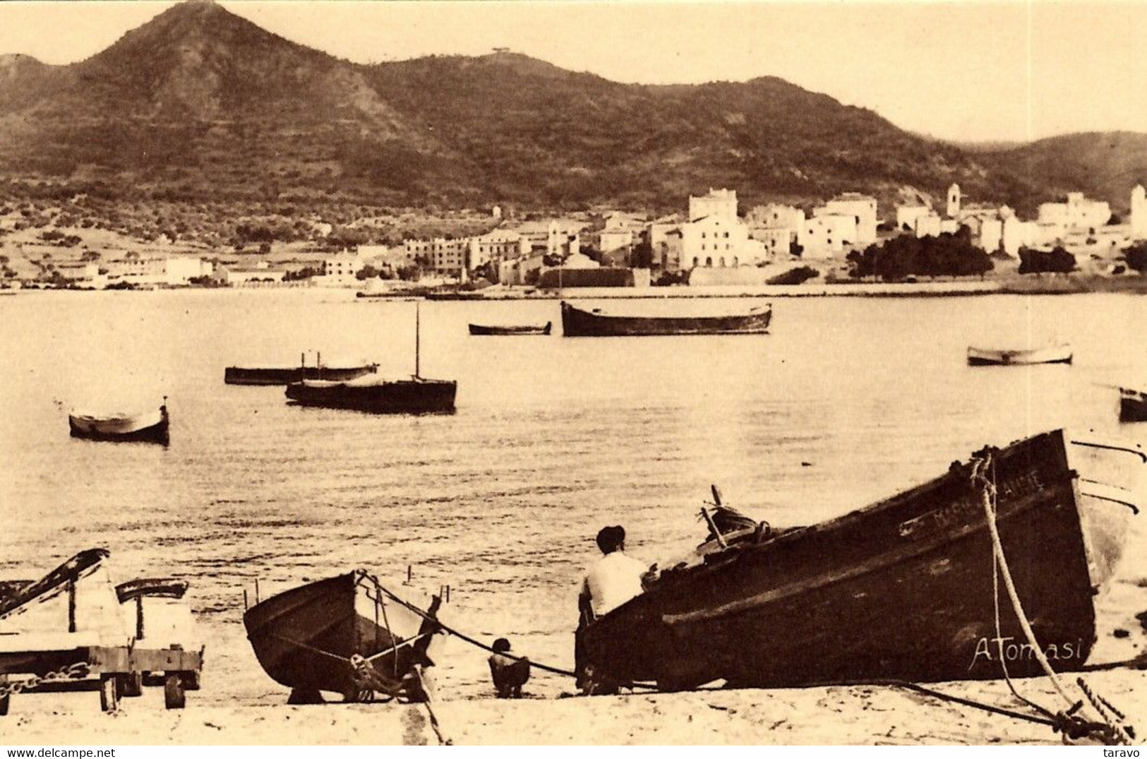 CORSE - ILE ROUSSE - PECHEURS - Photo A. Tomasi - Other & Unclassified