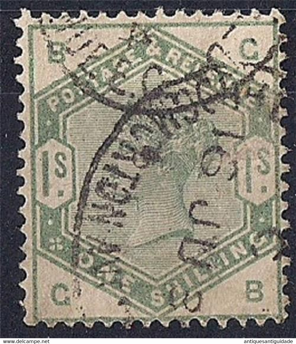 Great Britain Sc#107 Queen Victoria The 1 Shilling Green 1884 CV$300 VERY FINE - Ohne Zuordnung