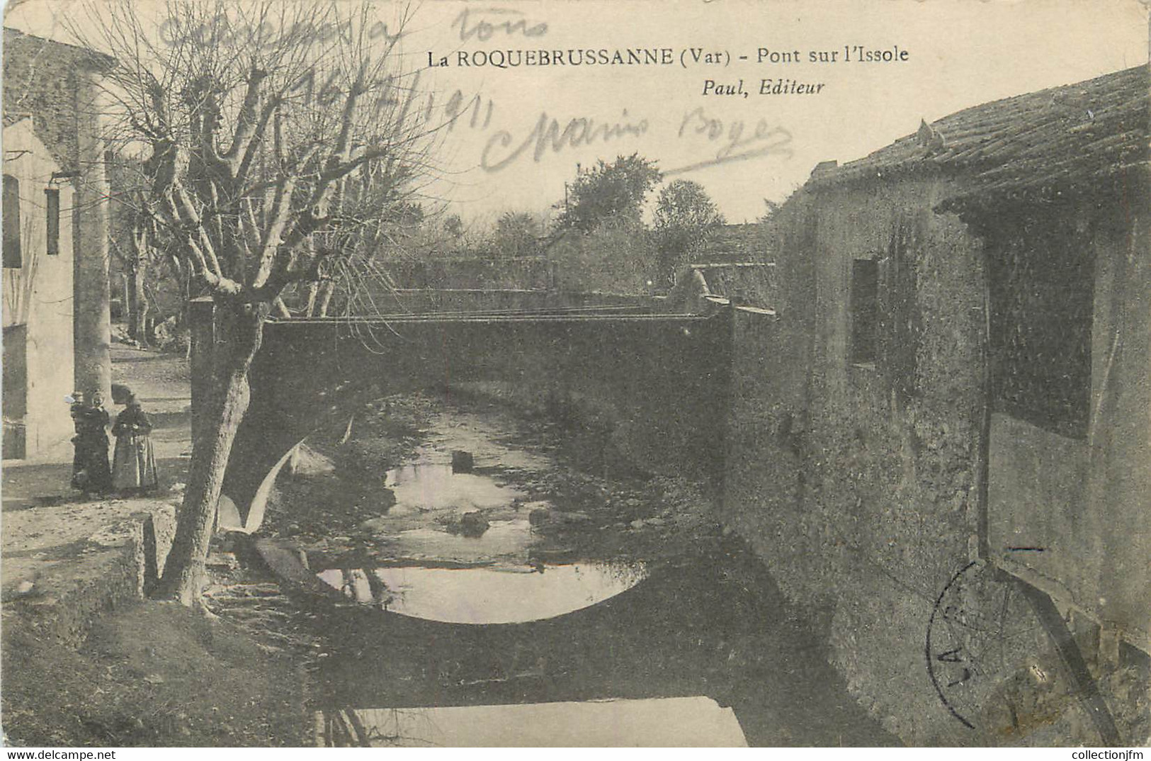 / CPA FRANCE 83 "La Roquebrussanne, Pont Sur L'Issole" - La Roquebrussanne