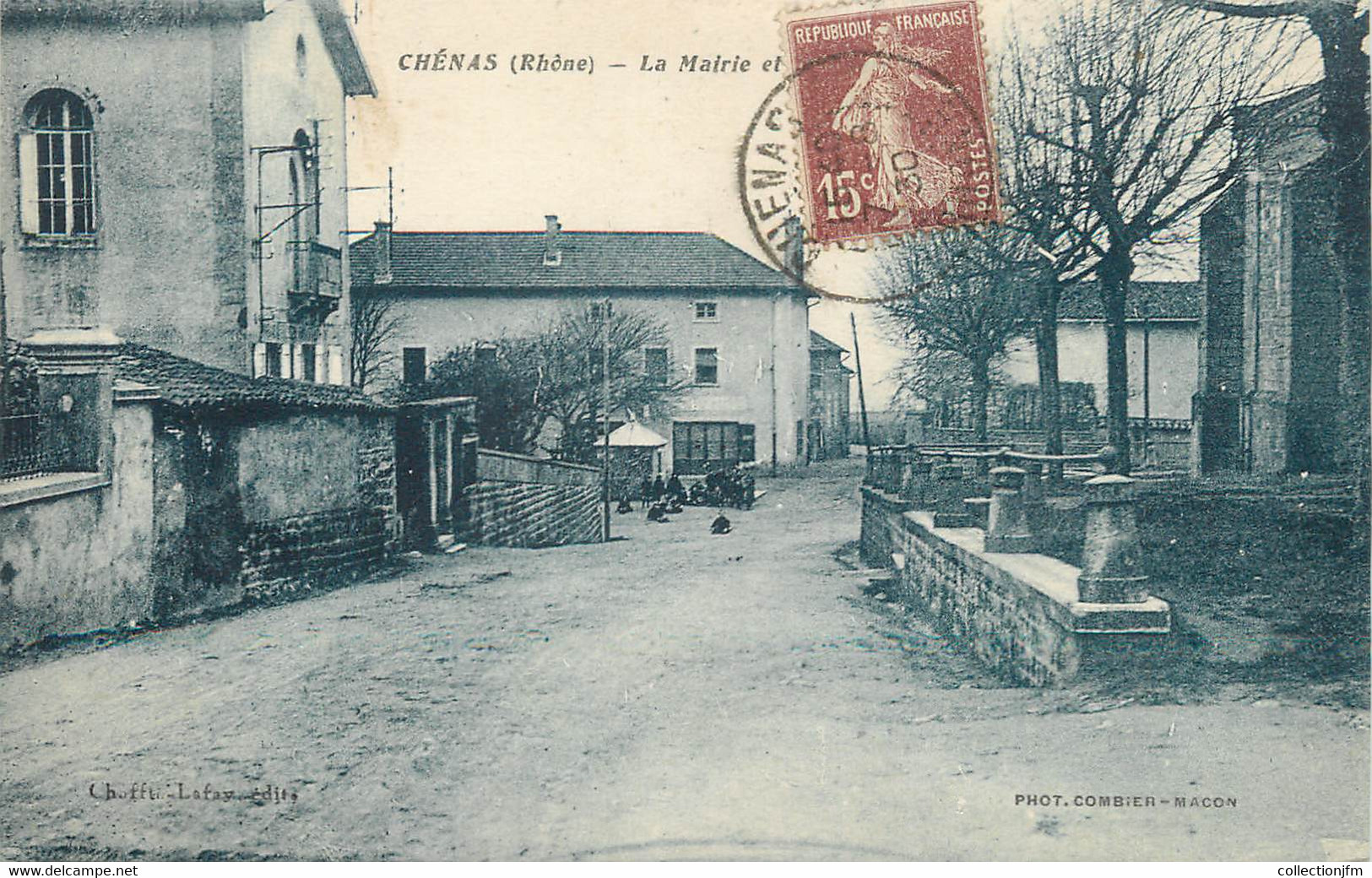 / CPA FRANCE 69 "Chénas, La Mairie" - Chenas