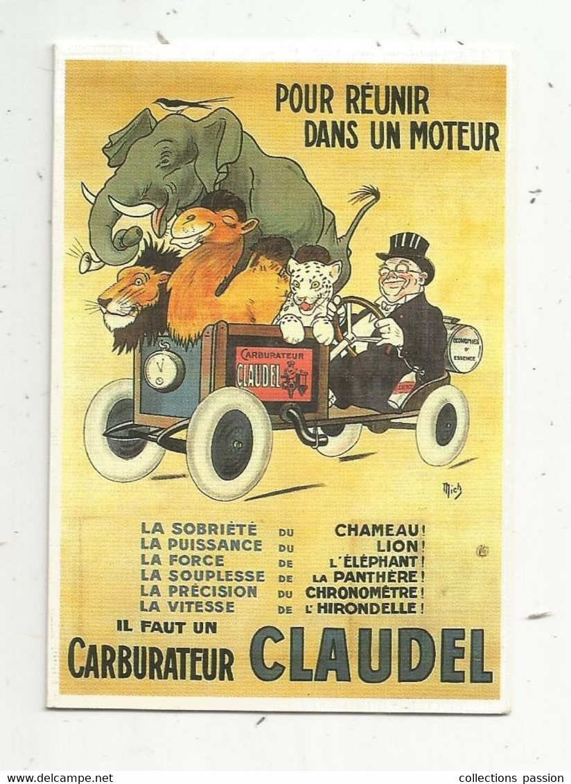 Calendrier ,4 Pages , 1999 , MICHEL COIFFURE , 08 , FLOING   , 3 Scans , AUTOMOBILE,carburateur CLAUDEL - Petit Format : 1991-00