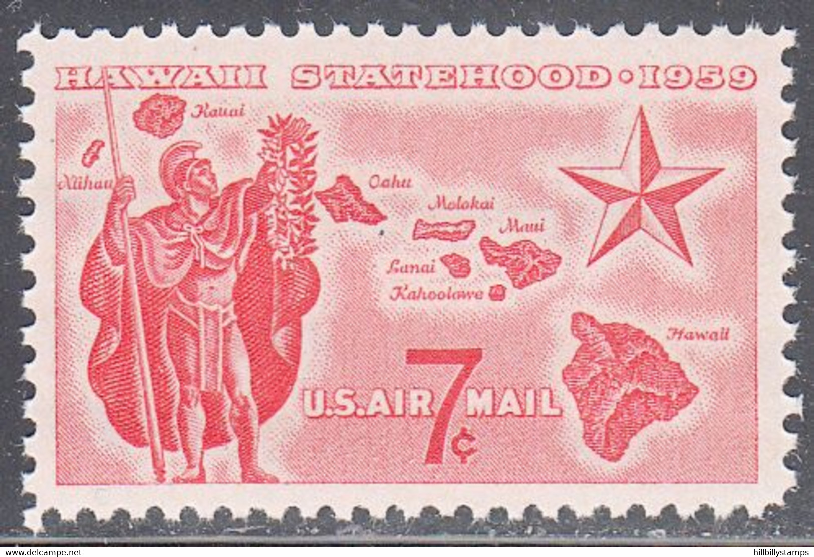 UNITED STATES     SCOTT NO  C55    MNH   YEAR  1959 - 2b. 1941-1960 Nuovi