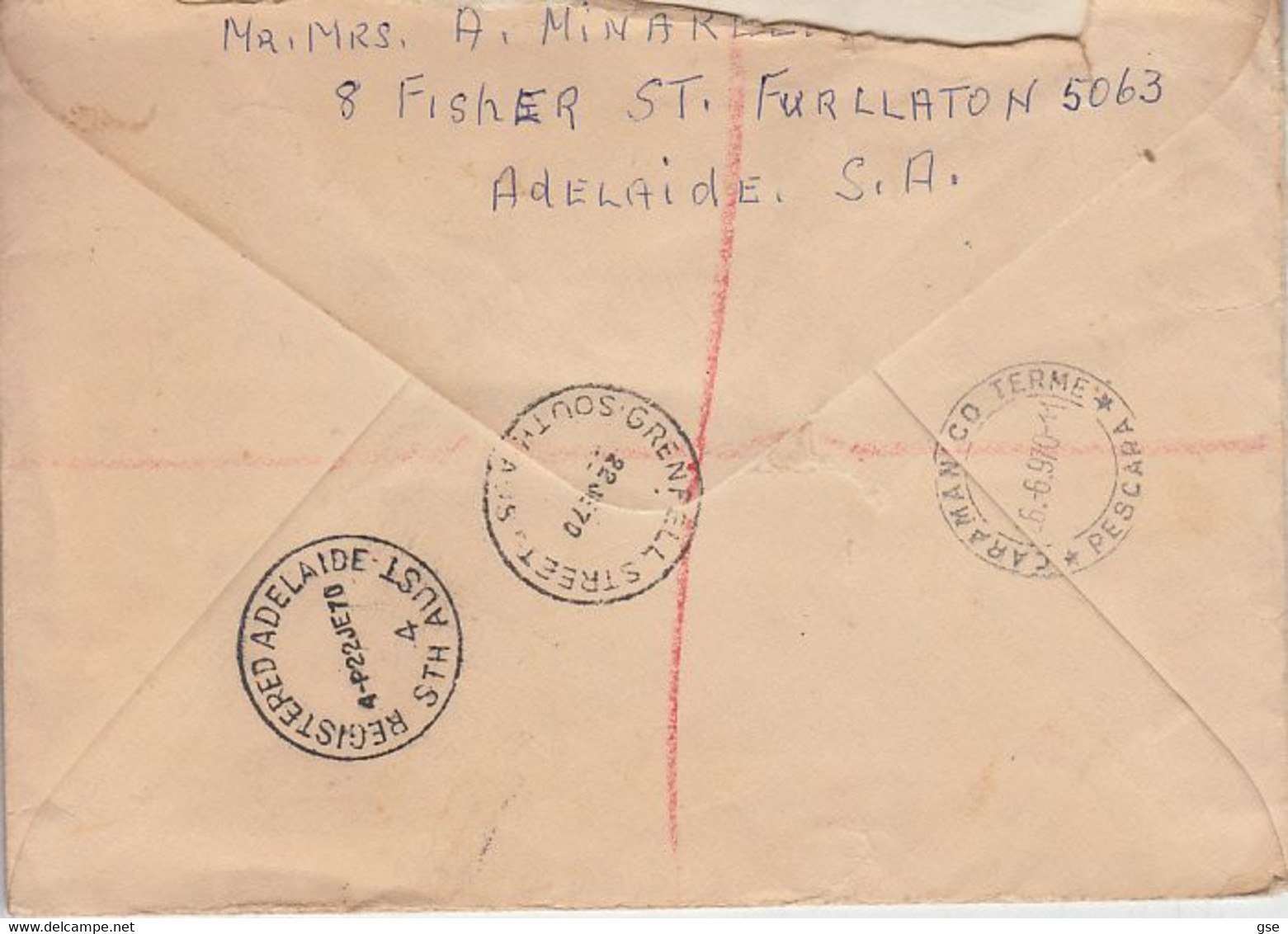 AUSTRALIA  1970 - REGISTEREED -  Air Mail  -.- - Otros & Sin Clasificación