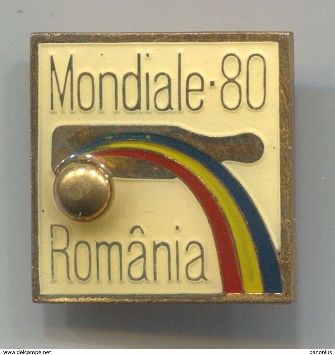 1980. World Bowling Championship Romania, Vintage Pin, Badge, Abzeichen - Bowling