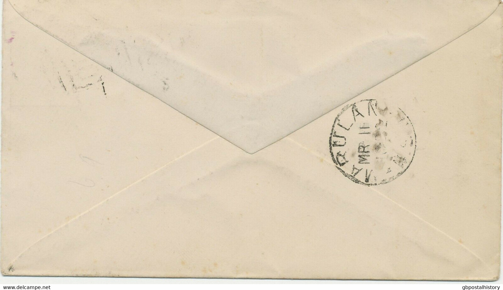 NEW SOUTH WALES "500" (MARULAN) Rare Numeral Postmark Clear On Superb Env 1892 - Briefe U. Dokumente