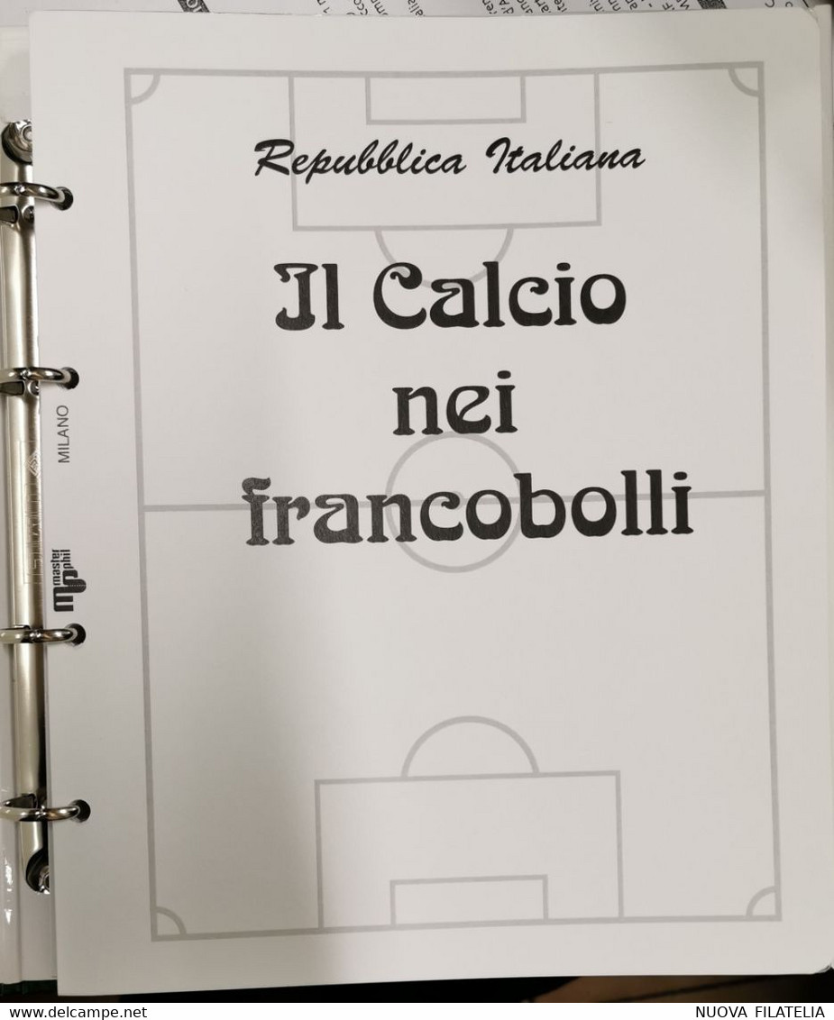 IL CALCIO NEI FRANCOBOLLI - Contenitore Per Francobolli