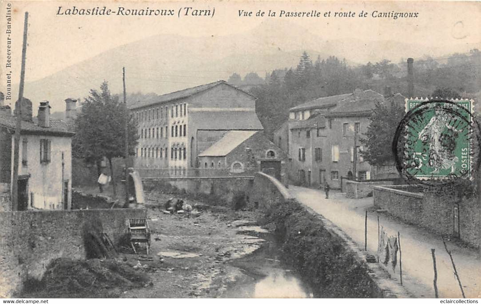 Labastide-Rouairoux           81         Vue De La Passerelle Et Route De Cantignoux                  (voir Scan) - Other & Unclassified