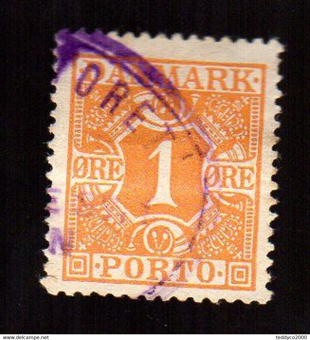 DENMARK Porto 1921 1 Ore - Fiscaux