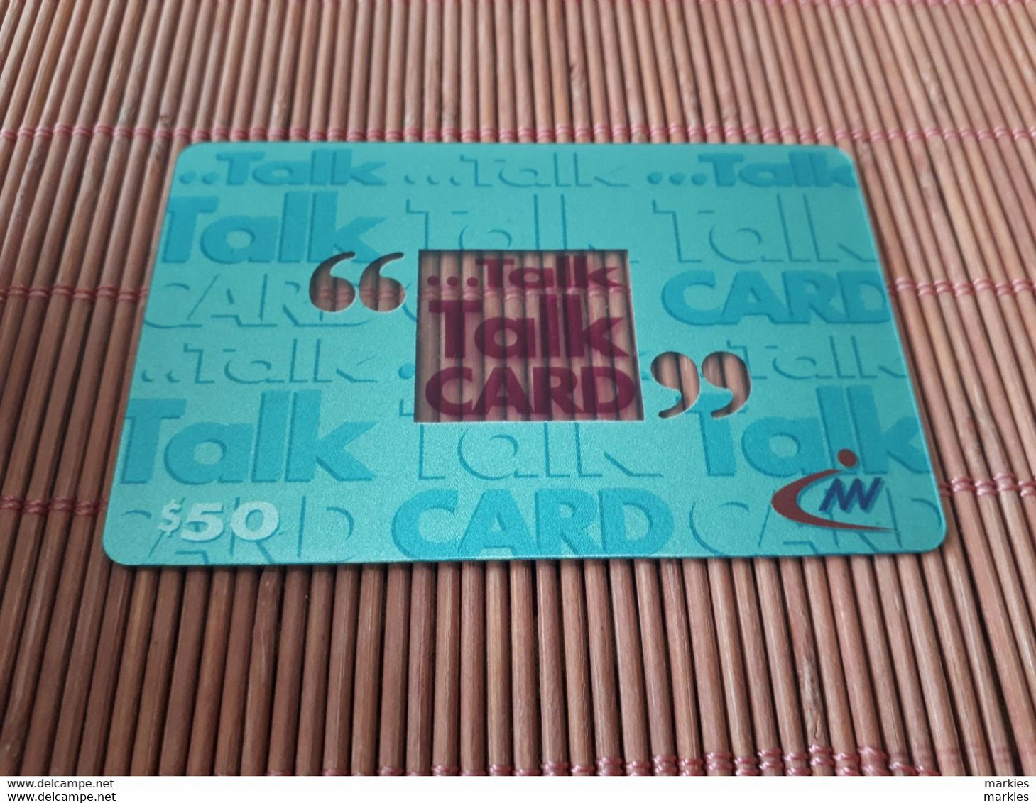 Hongkong Remote Card $ 50 Green Talk-Talk Used Rare - Origine Sconosciuta