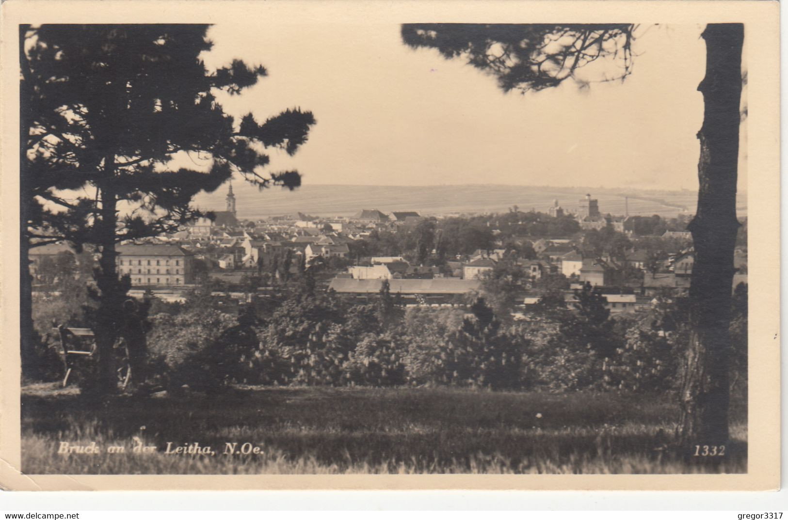 1454) BRUCK An Der LEITHA - Von Bankerl Auf STADT - Wunderschöne Sehr Alte Ansicht - 1937 !! - Bruck An Der Leitha