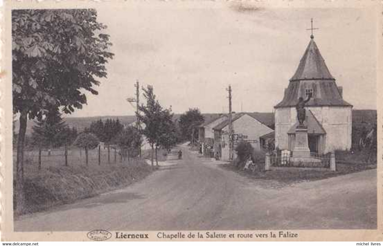 Lierneux - Chapelle De La Salette Et Route Vers La Falize - Pas Circulé - TBE - Lierneux