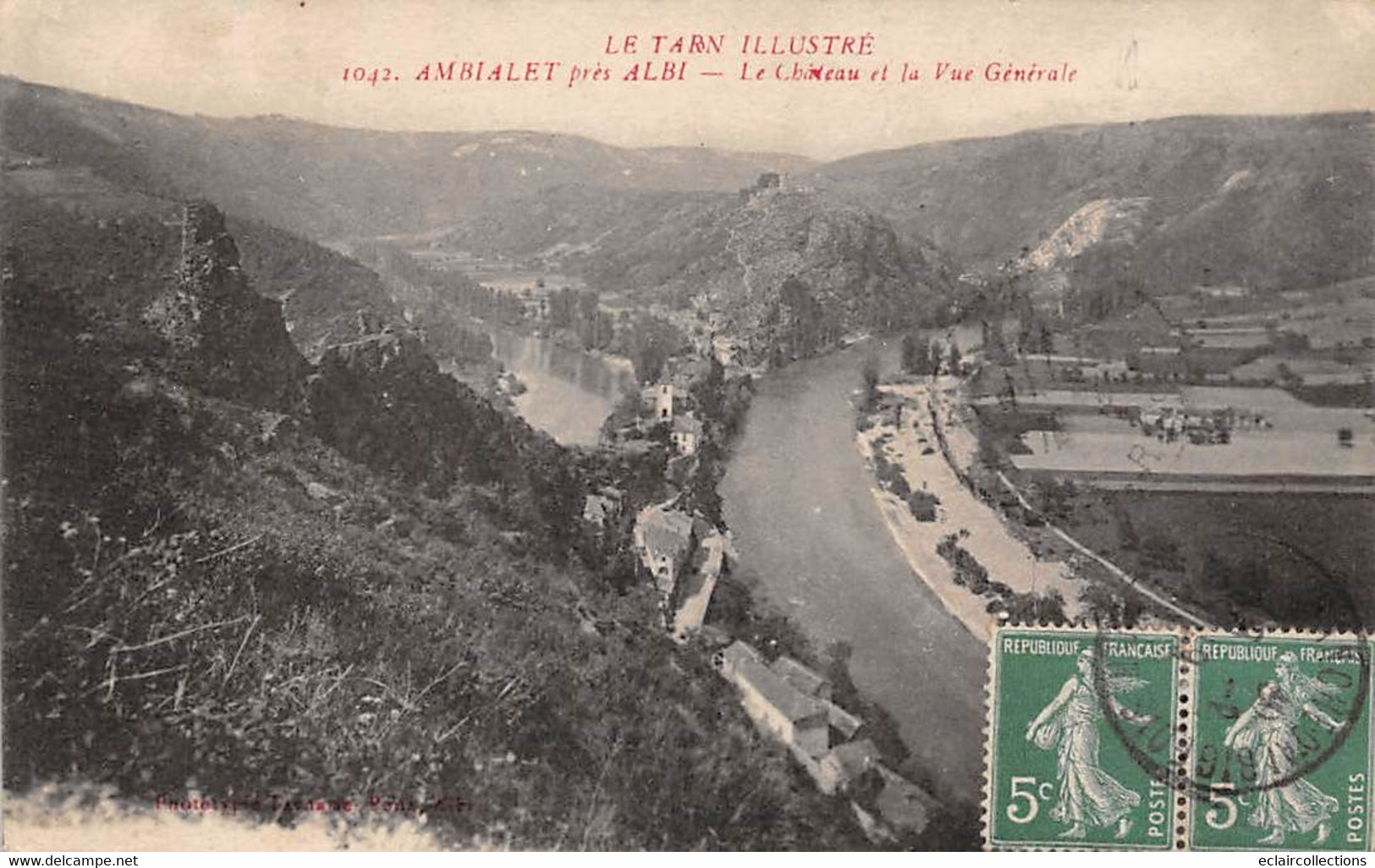 Ambialet         81           Le Château Et La Vue Générale       N° 1042           (voir Scan) - Autres & Non Classés