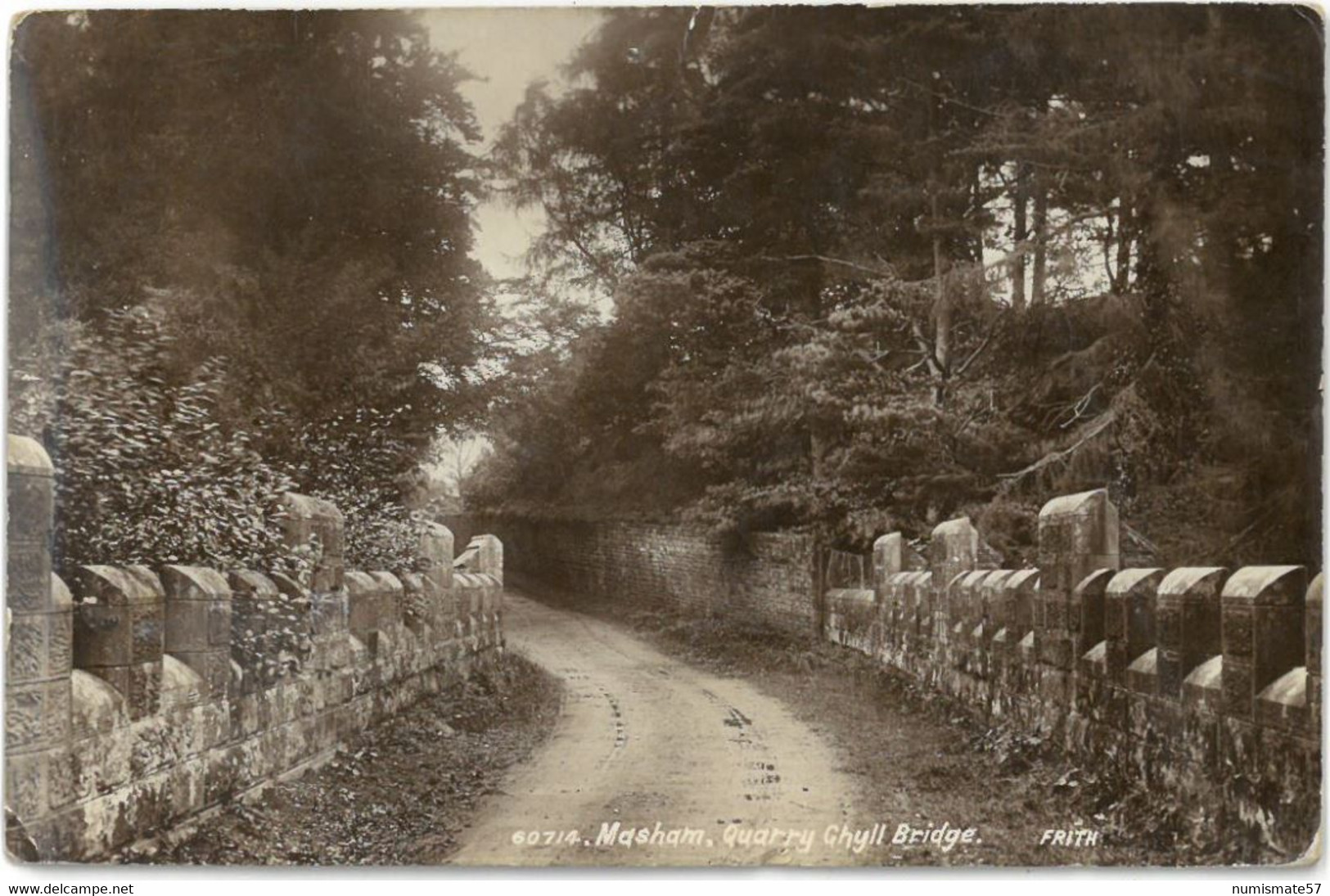 CPA MASHAM - Quarry Ghyll Bridge - Publisher F. Frith N°60714 - Harrogate