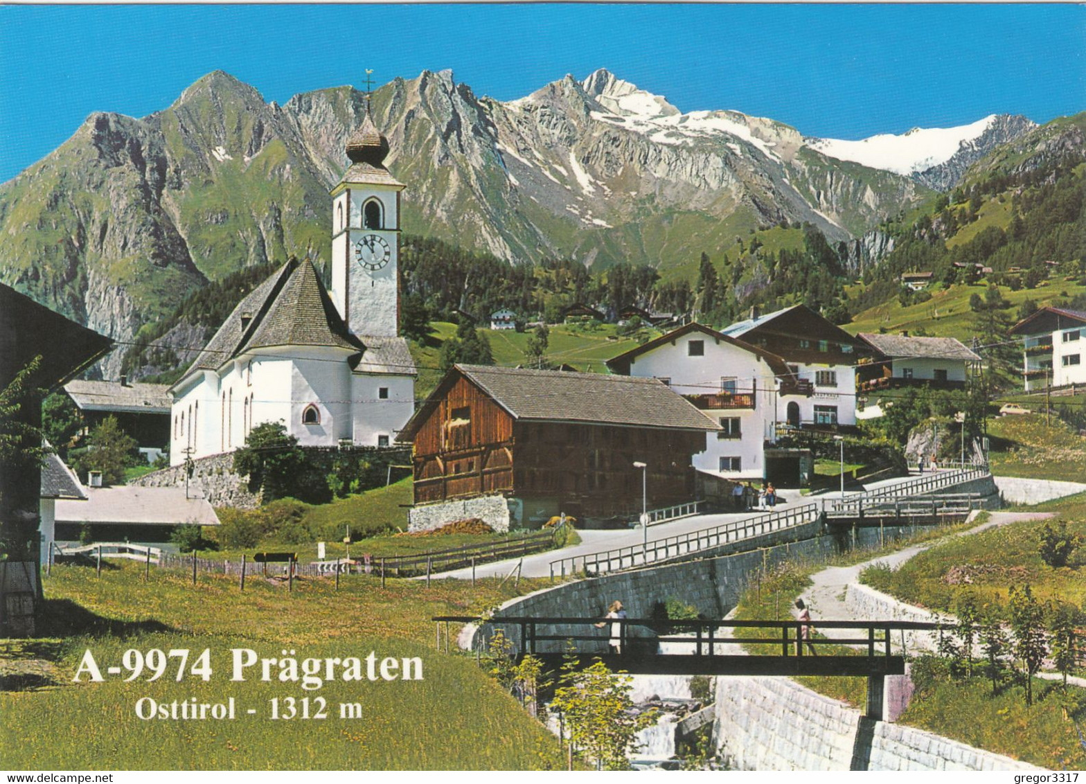 1465) 9974 PRÄGRATEN - Osttirol - Straße Kirche Brücke HAUS DETAILS - Top ! - Prägraten