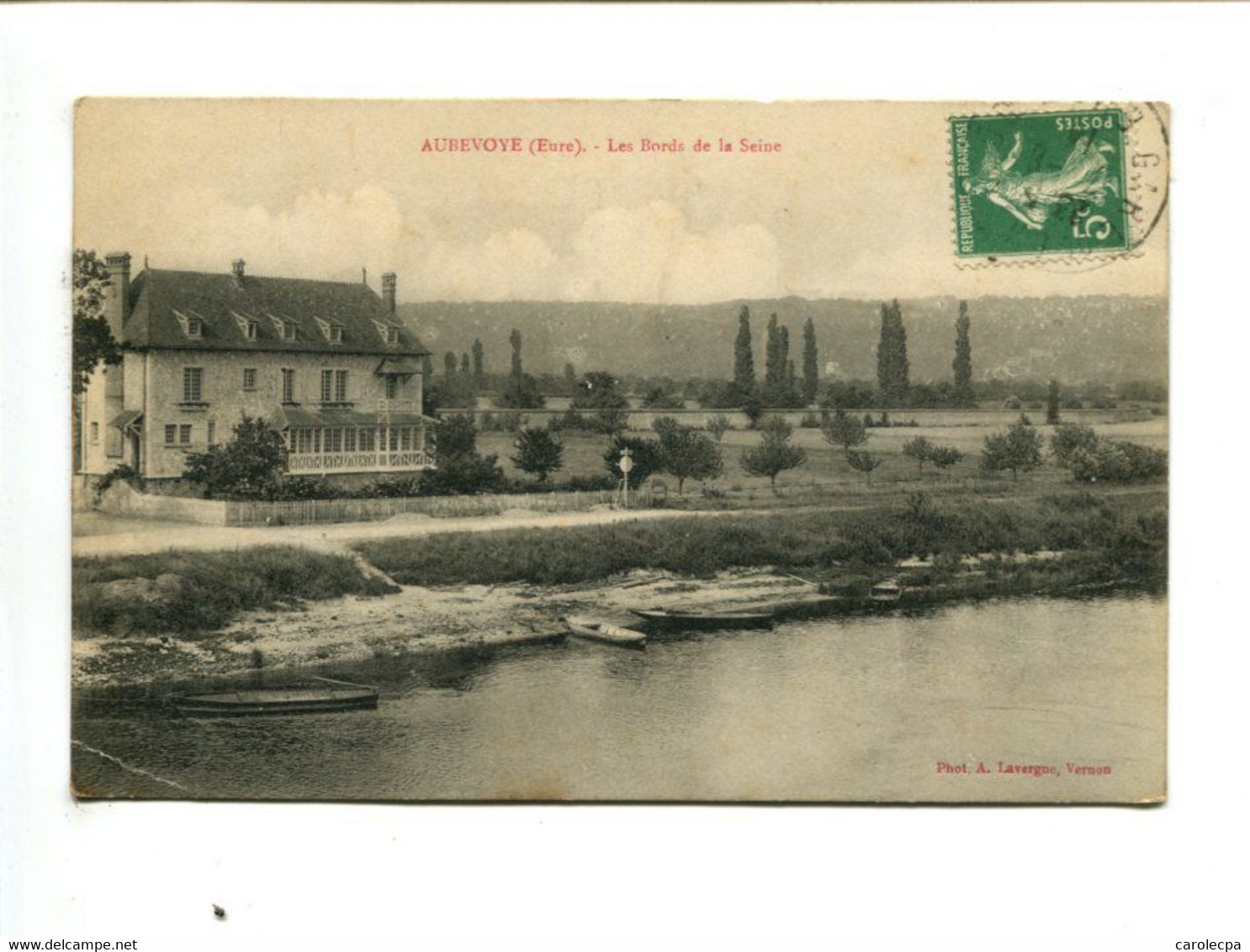 CP - AUBEVOYE (27) - Les Bords De La Seine - Aubevoye