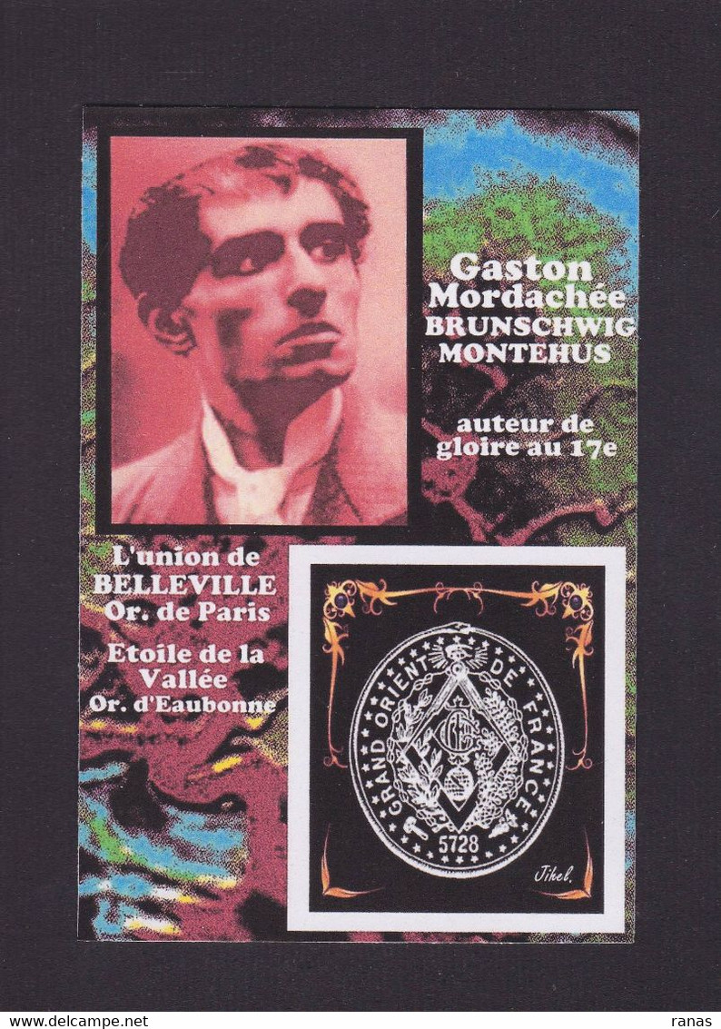 CPM Franc Maçonnerie Tirage Limité Signé En 30 Ex. Numérotés Par Jihel MONTEHUS événements Viticoles 1907 - Philosophy