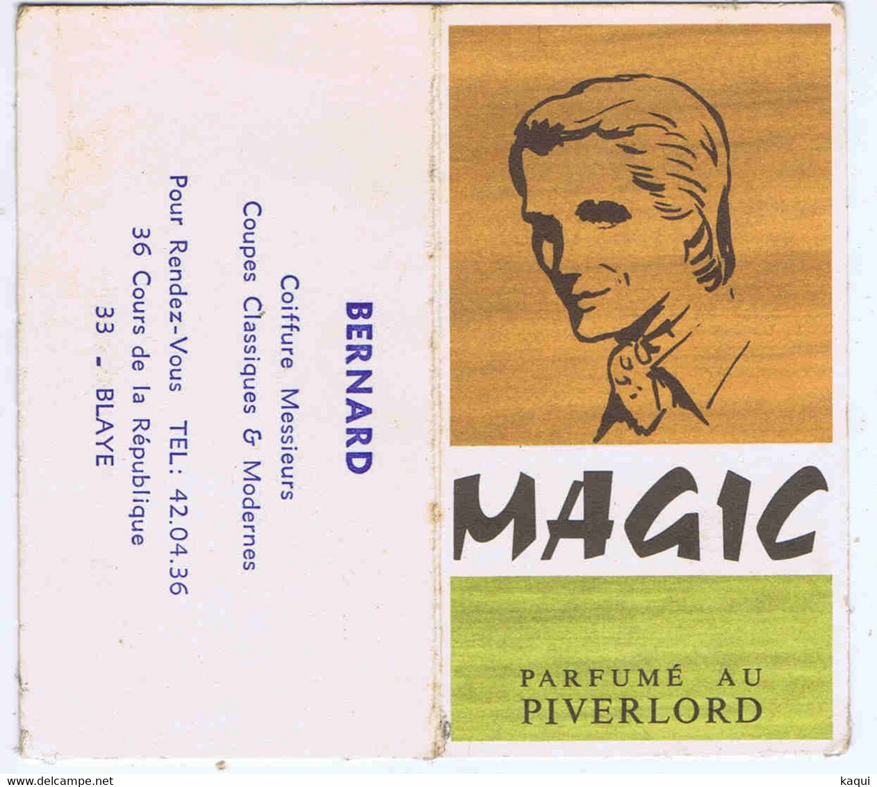 GIRONDE - BLAYE - Calendrier De Poche MAGIC - BERNARD Coiffeur - 1975 - Small : 1971-80