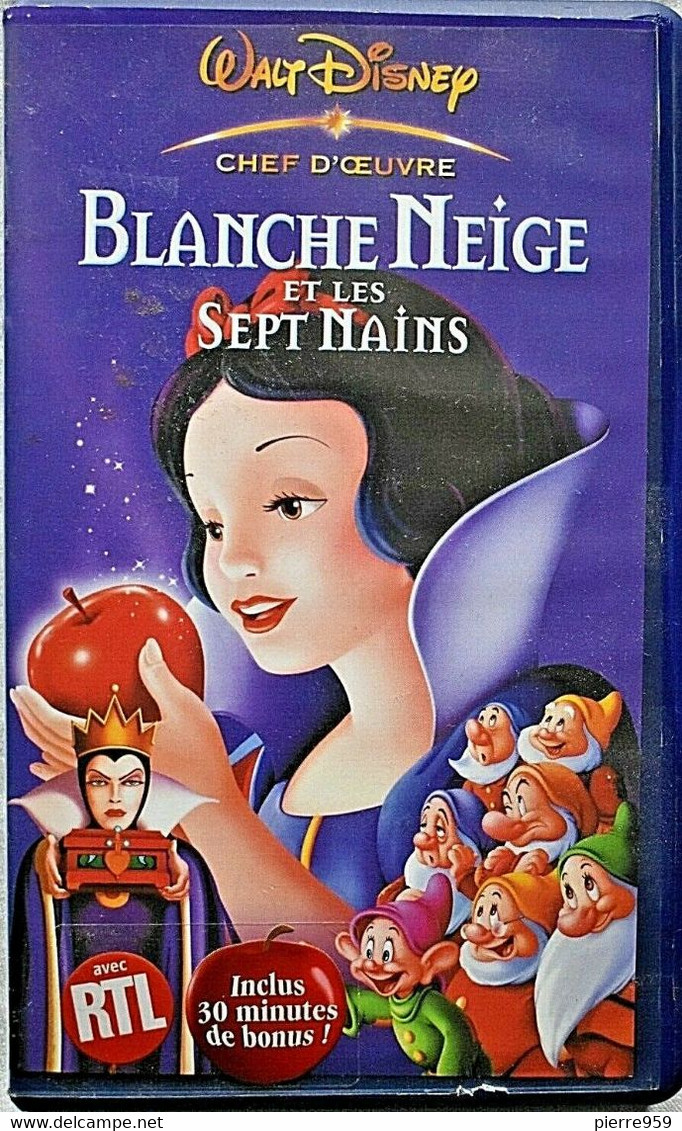 Blanche Neige Et Les Sept Nains - Walt Disney - VHS - Familiari