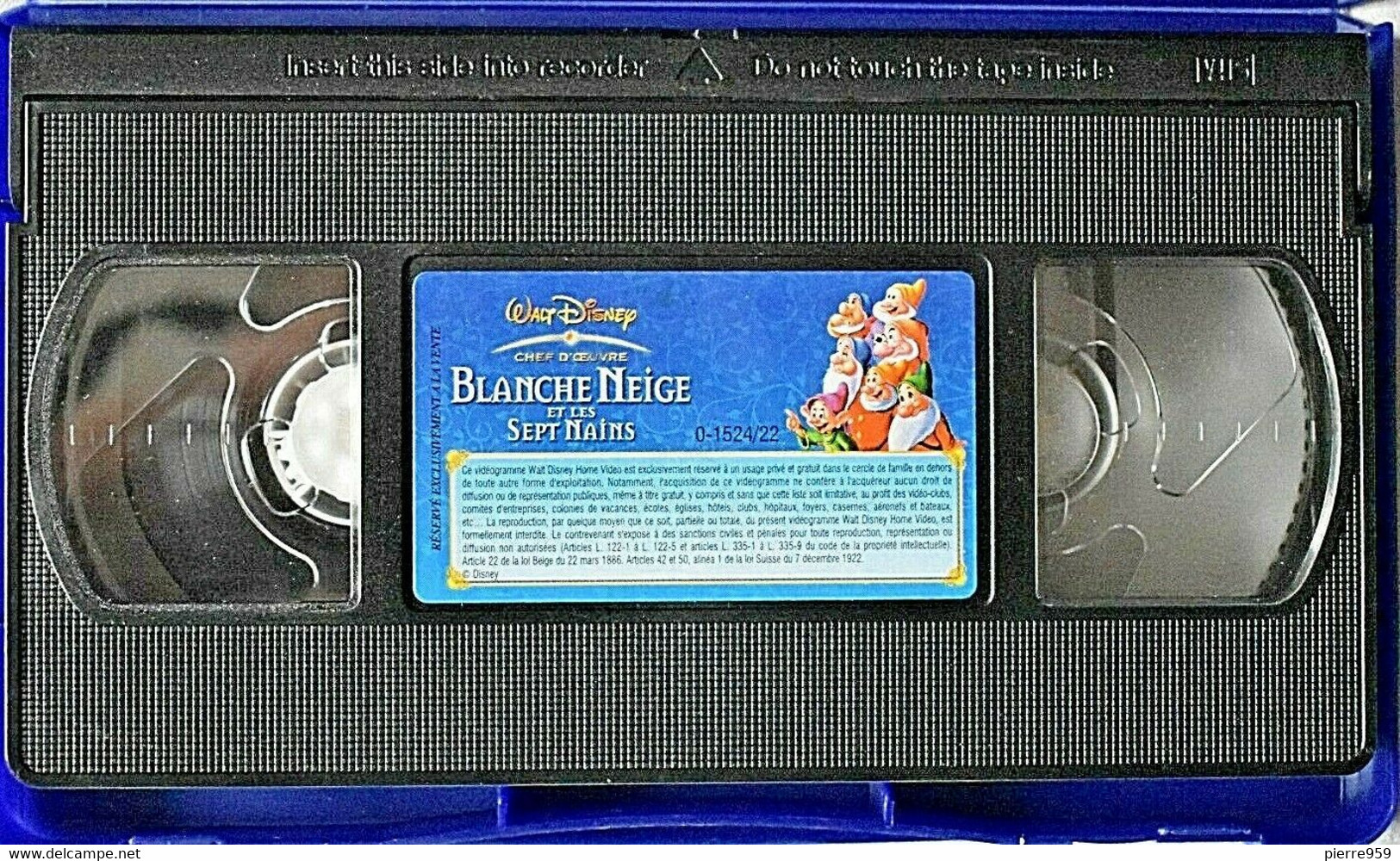 Blanche Neige Et Les Sept Nains - Walt Disney - VHS - Children & Family