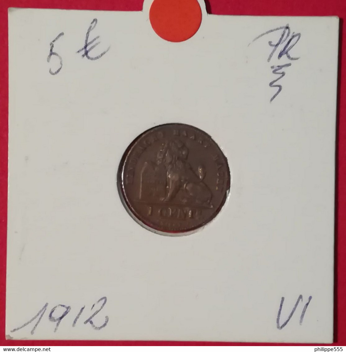 1 Centiem 1912 Vlaams Prachtig - 1 Cent