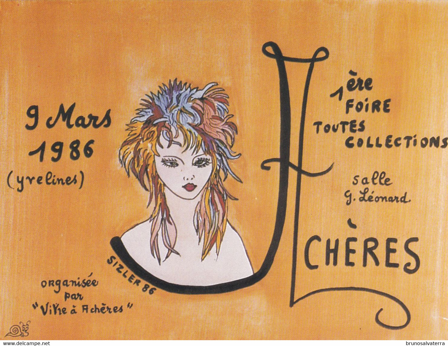 ACHERES - 1° Foire Toutes Collections - 9 Mars 1986 - Bourses & Salons De Collections