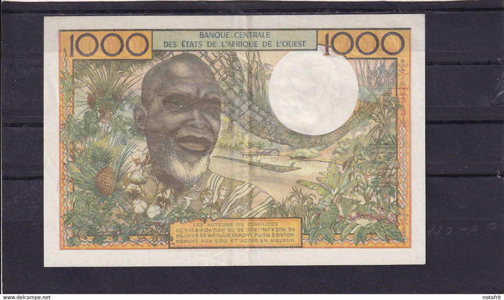 AOF  West African States  1000 Fr  A  ND    A/U - West African States