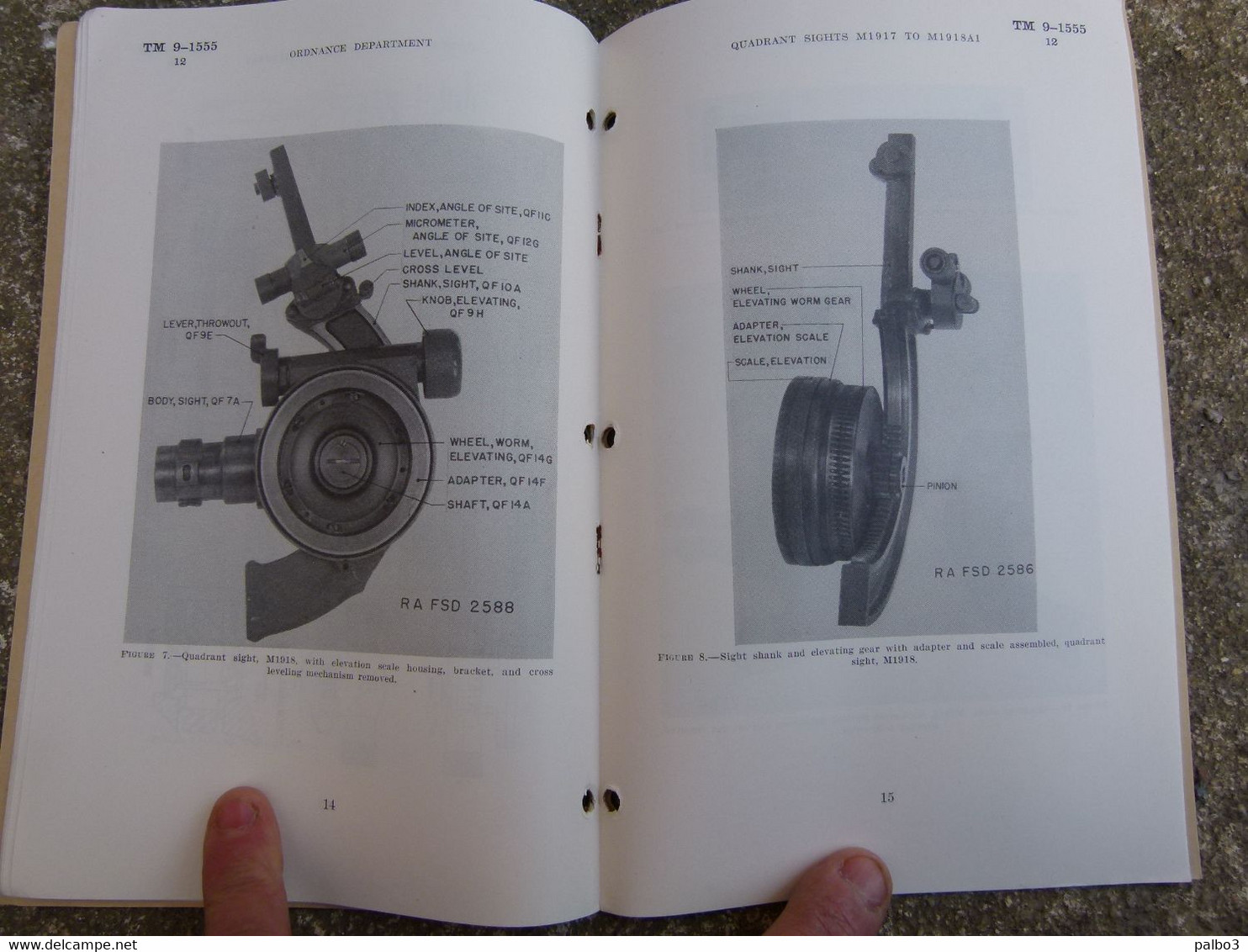 Livre TM Technical Manual US Quadrant Sights M1917 1917A1 M1918 M1918A1 1941 - 1939-45