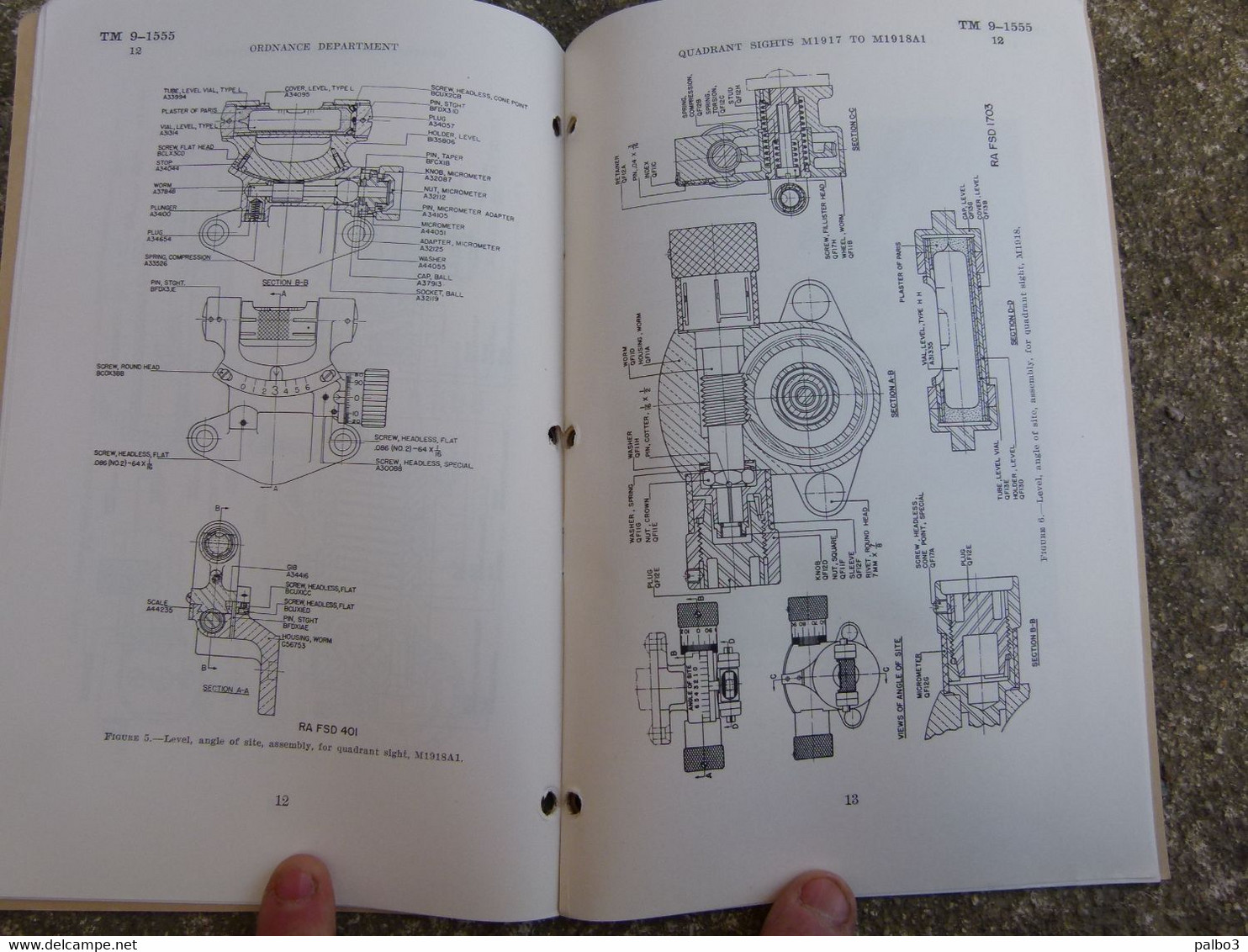 Livre TM Technical Manual US Quadrant Sights M1917 1917A1 M1918 M1918A1 1941