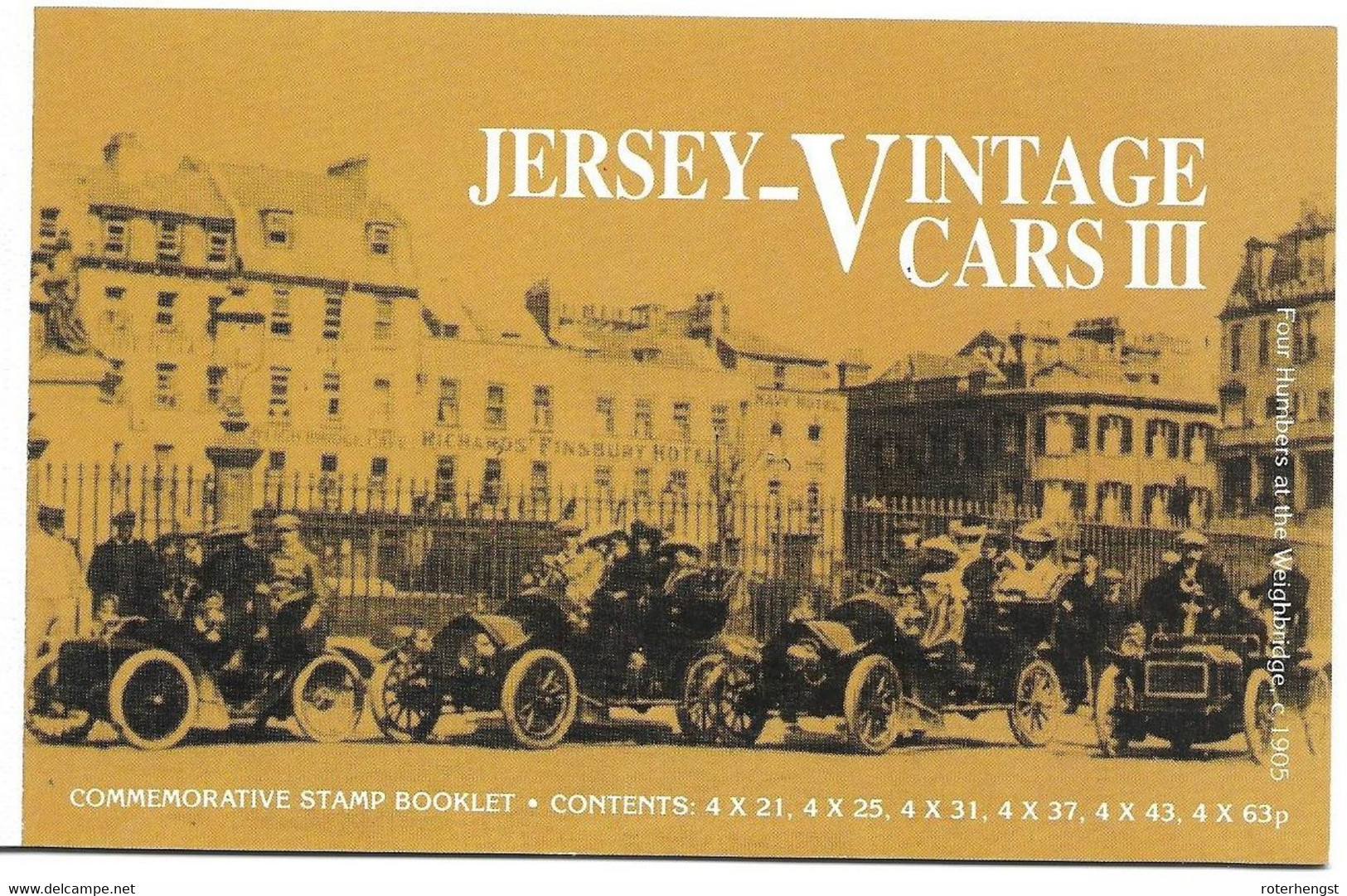 Jersey Mnh ** Vintage Cars Booklet 1999 34 Euros (8.80 Pounds Face Value) - Jersey