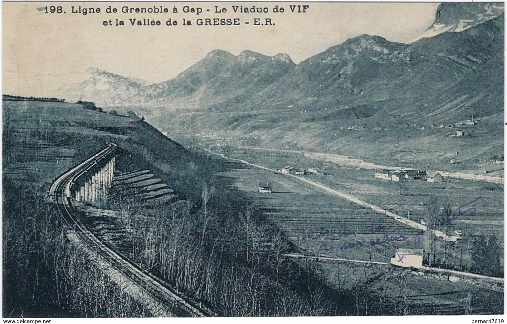 38  Vif  -  Le Viaduc  De Vif Et La Vallee De La Gresse  - Ligne De Grenoble A Gap - Vif