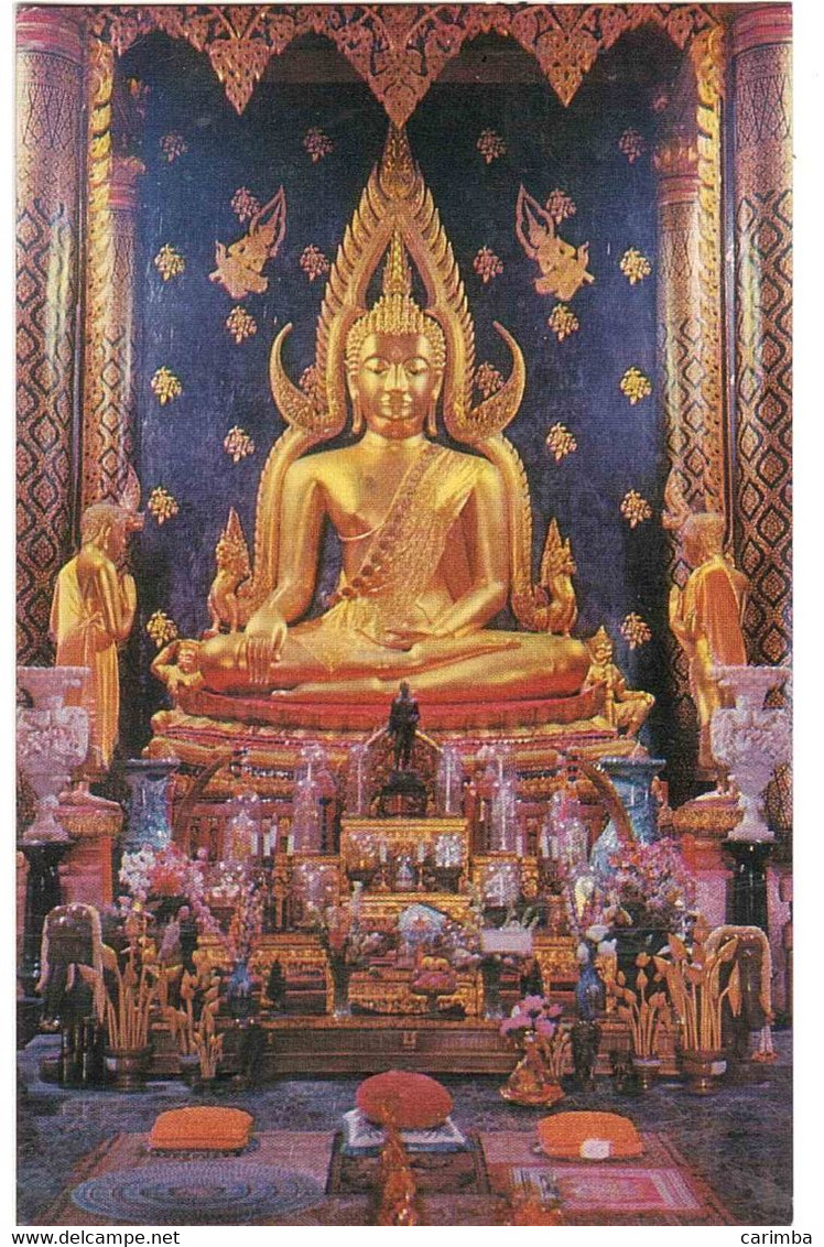 STATEU OF LORD BUDDHA THAILAND CARTOLINA PER ITALIA - Buddismo