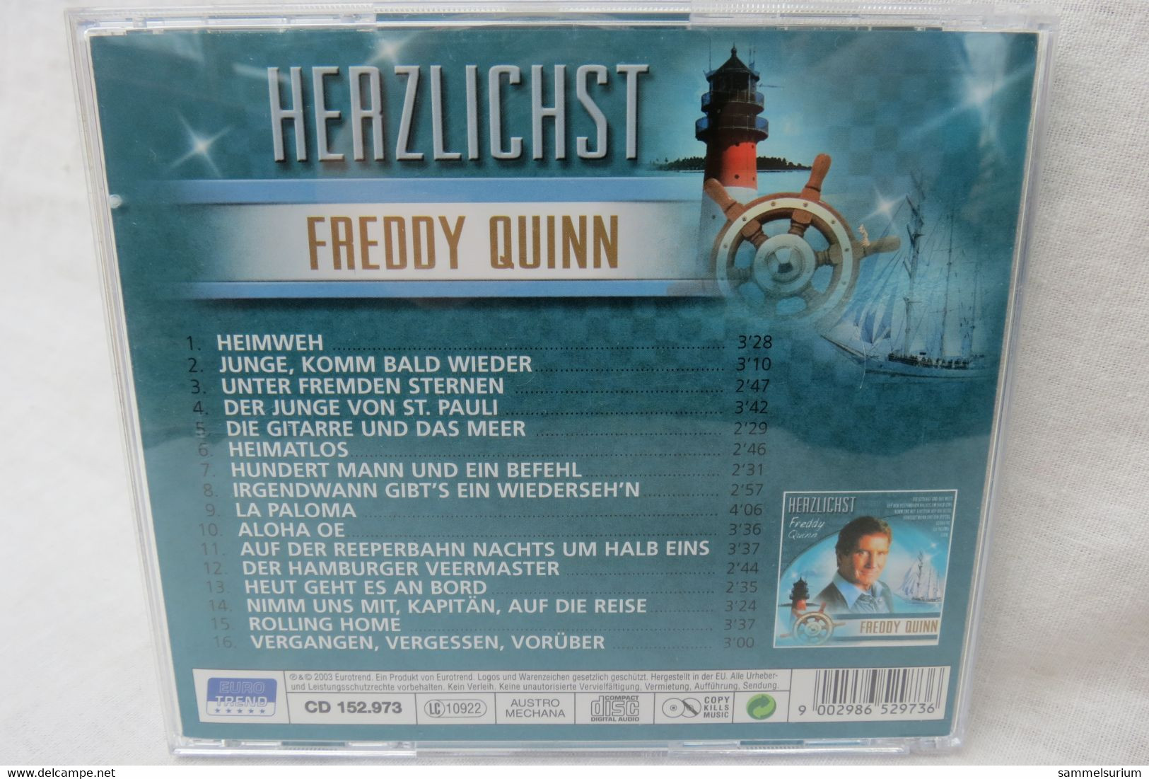 CD "Freddy Quinn" Herzlichst - Andere - Duitstalig