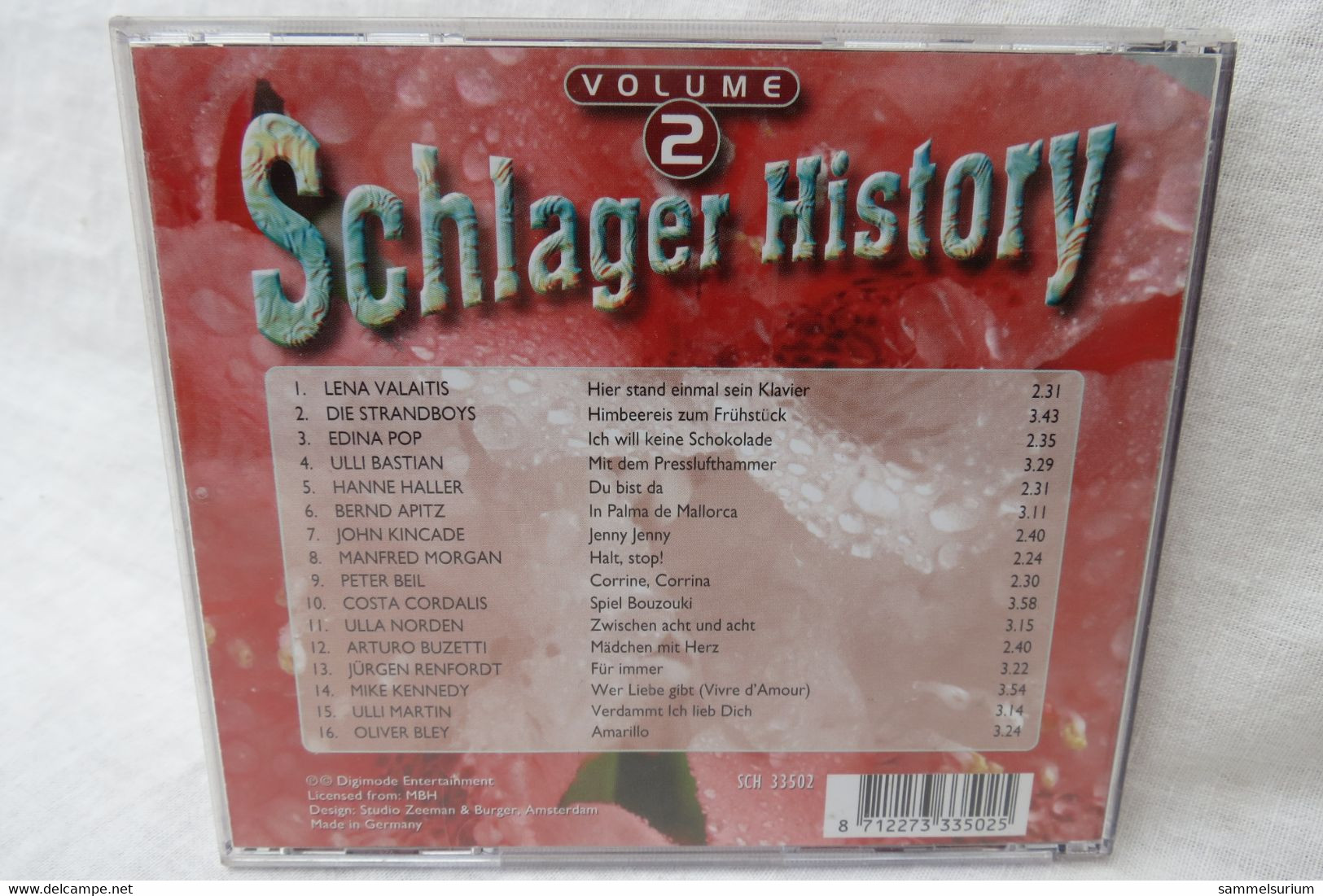 CD "Schlager History" Volume 2 - Hit-Compilations