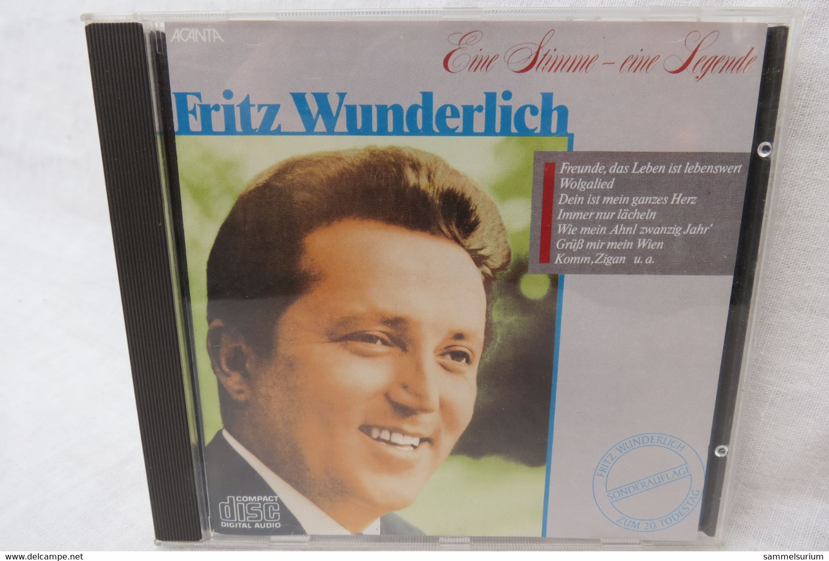 CD "Fritz Wunderlich" Eine Stimme - Eine Legende - Autres - Musique Allemande