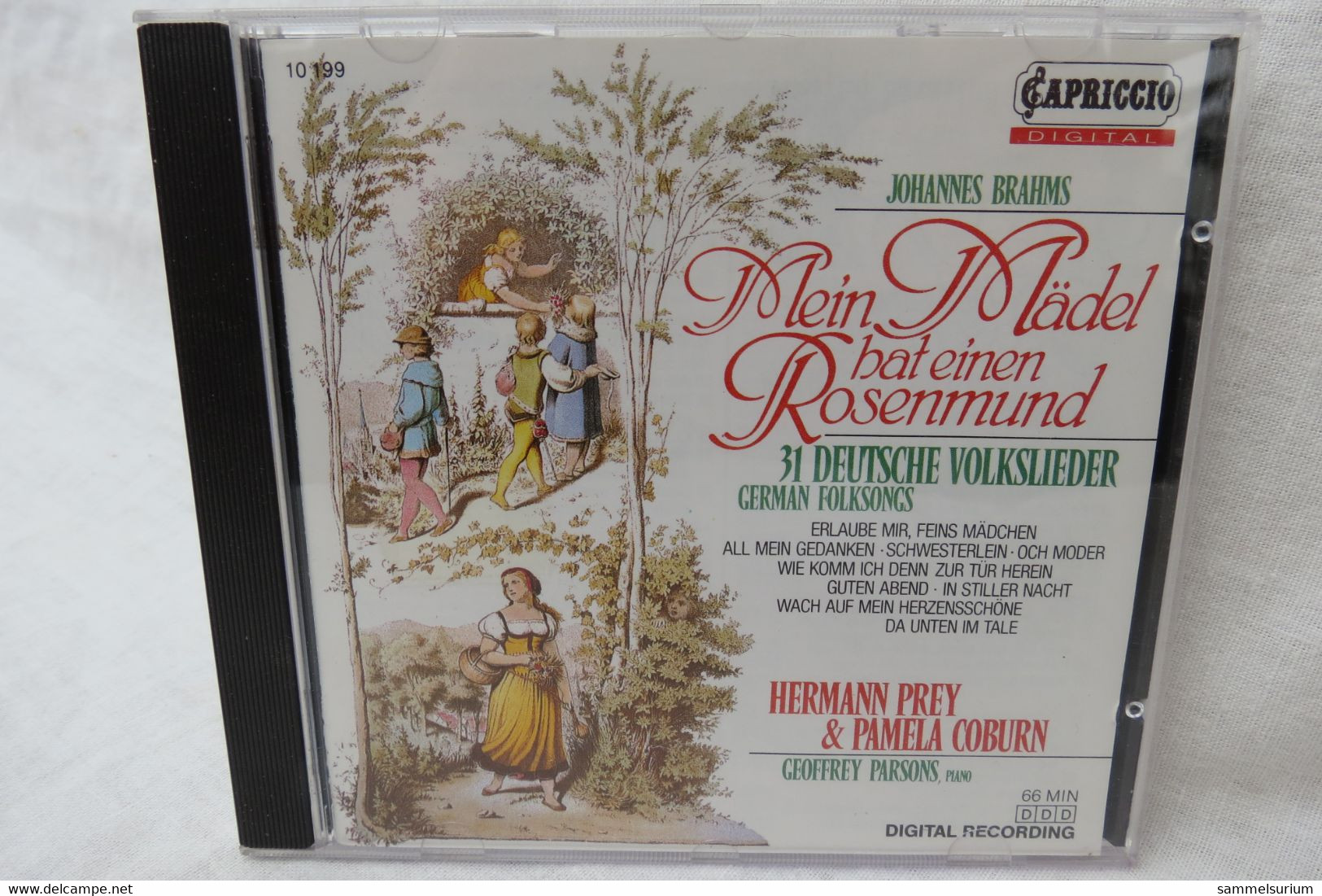 CD "Johannes Brahms" Mein Mädel Hat Einen Rosenmund, 31 Deutsche Volkslieder - Autres - Musique Allemande