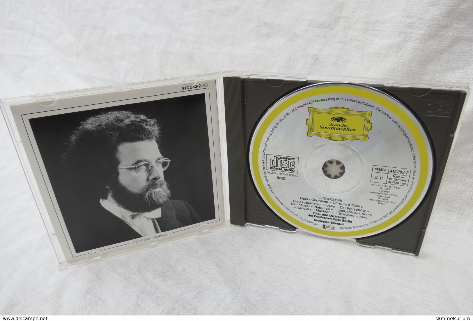 CD "Opern-Chöre" Mozart, Weber, Beethoven Giuseppe Sinopoli, Deutsche Grammophon - Opera