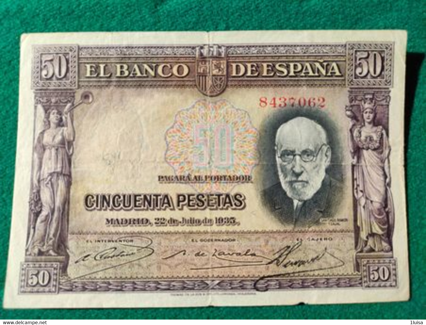 Spagna 50 Pesetas 1935 - 50 Peseten