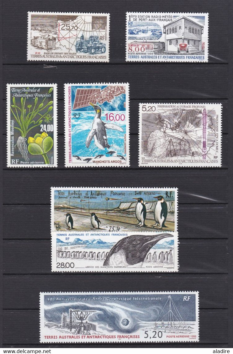 Petite Collection De Timbres Des TAAF : Terres Australes Et Antarctiques Françaises - Bloc, Bandes, Timbres Neufs - Collections, Lots & Séries