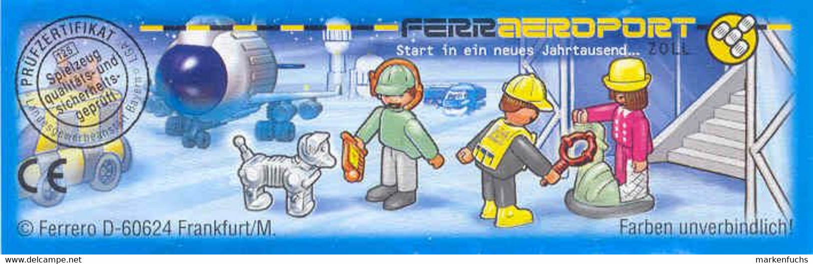 Ferraeroport Crew 2000 / Zollbeamter Mit Hund  + BPZ - Ü-Ei