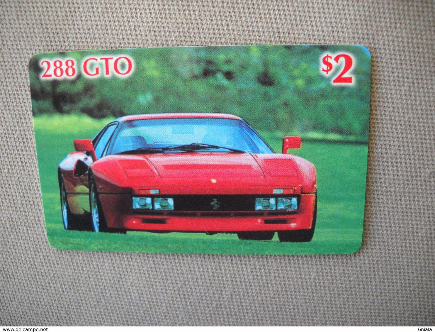 6873 Télécarte Collection  VOITURE FERRARI 288 GTO    (scans Recto Verso)  Carte Téléphonique - Cars