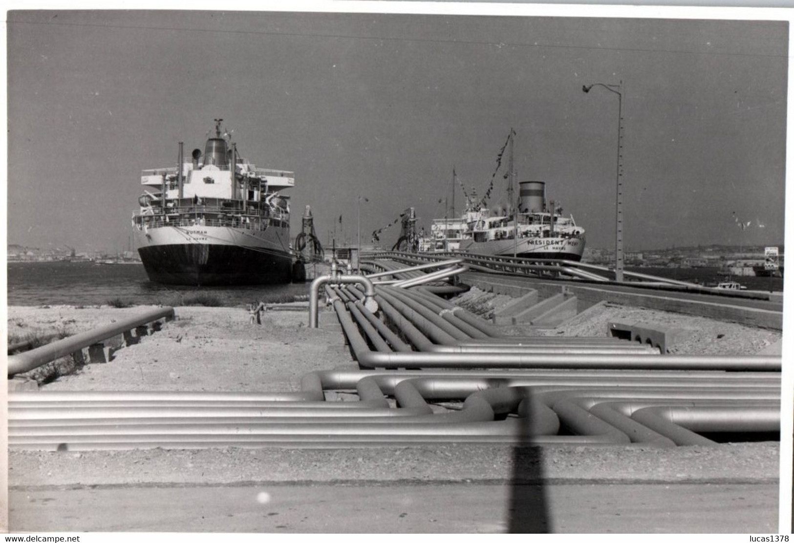 13 / MARSEILLE /  PHOTO PORT DE MARSEILLE  / BASSIN DES PETROLIERS  / BUTMAH / PRESIDENT MENY / LE HAVRE PHOTO CCM /1958 - Joliette, Havenzone