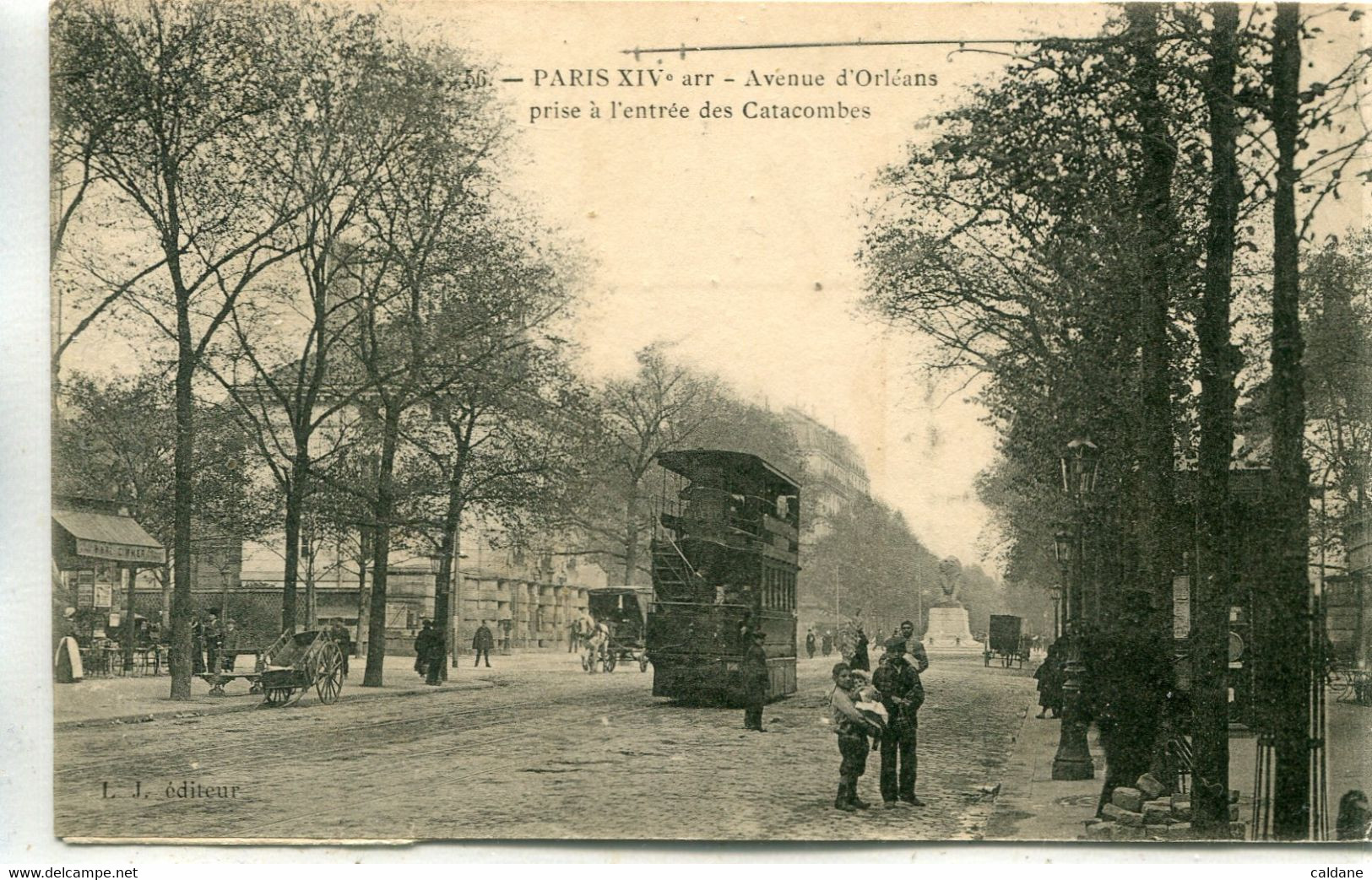 - 75 -  PARIS - XIV- Avenue D'Orleans Prise A L'entrée Des Catacombes - Arrondissement: 14