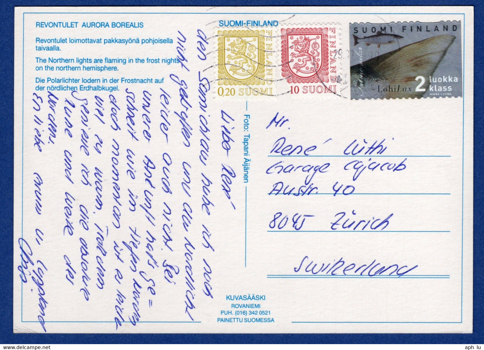 Ansichtskarte In Die Schweiz (aa6097) - Storia Postale