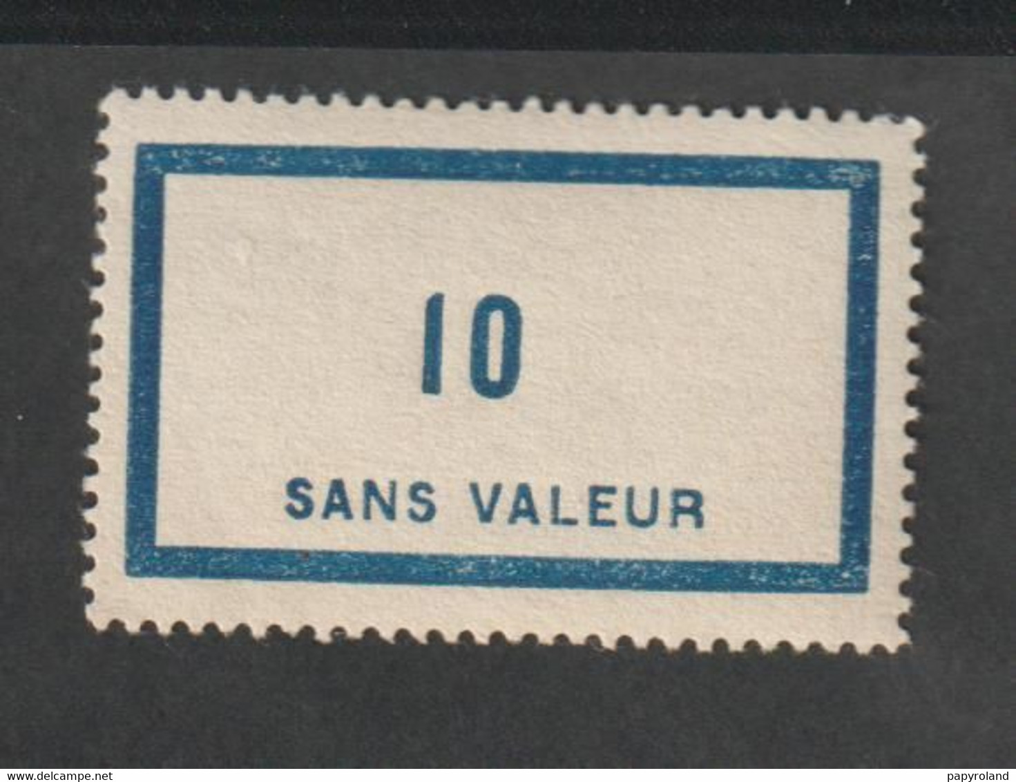 Fictif -   Emission 1956    - F120  -  10 Bleu Clair -   Neuf Sans Charnière - Finti