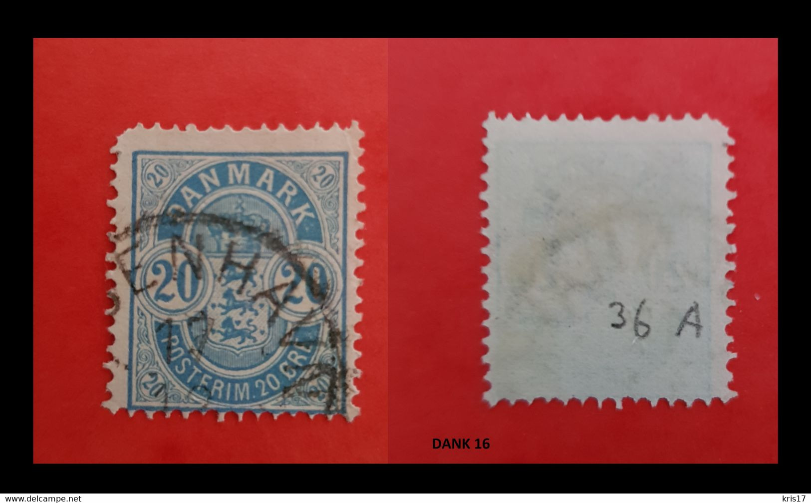 (ti) (DANK16) Timbres 1884 KING ROI CHRISTIAN IX DANEMARK DANMARK DENMARK - Other & Unclassified