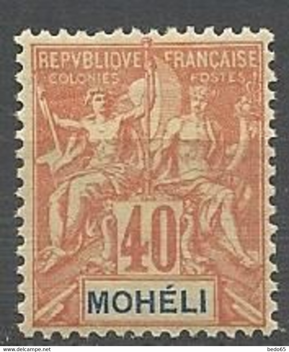MOHELI N°  10 NEUF*  CHARNIERE Centrage TTB / MH - Unused Stamps