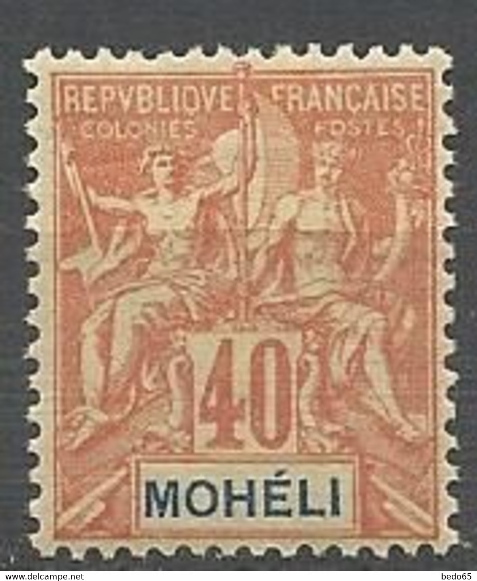 MOHELI N°  10 NEUF*  CHARNIERE Centrage TTB / MH - Nuevos